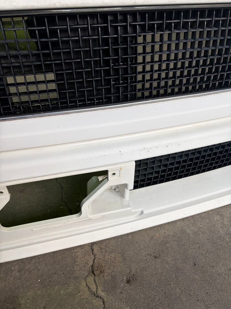 HE21Sラパンss ホワイト フロントバンパー ヘッドライト付き