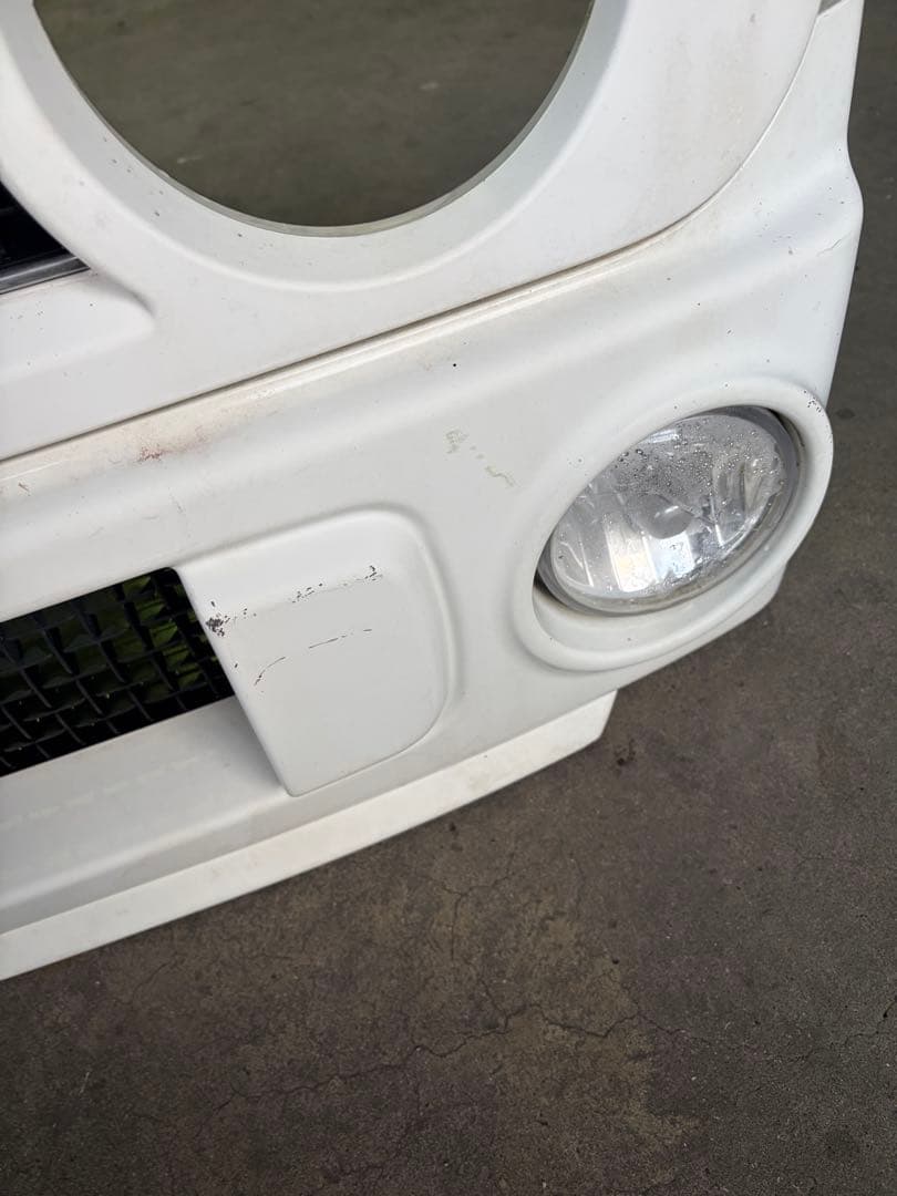 HE21Sラパンss ホワイト フロントバンパー ヘッドライト付き