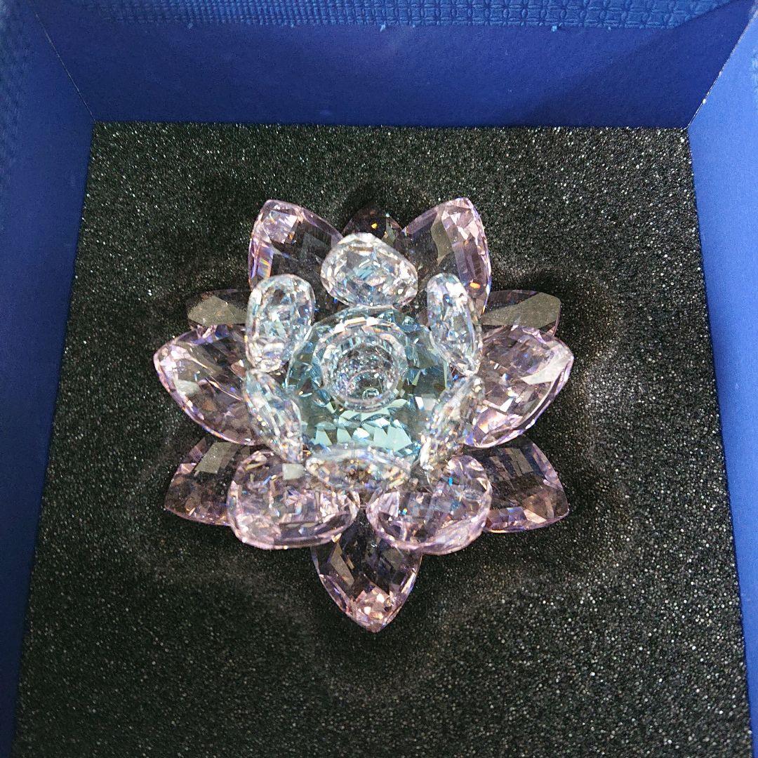 スワロフスキー キャンドルホルダー ピンク