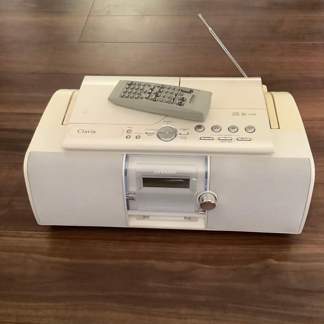 ビクター CD/MDラジカセ Clavia RC-L1MD-W