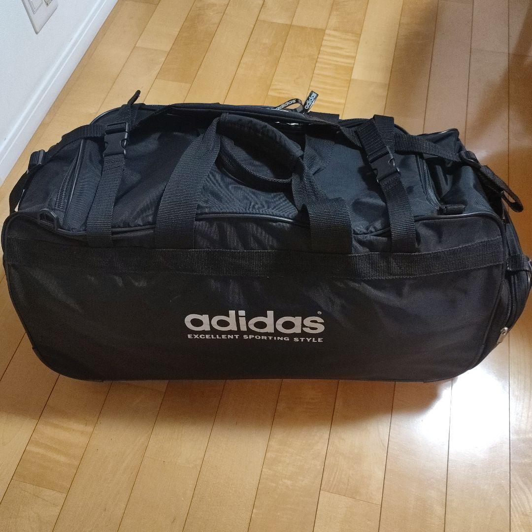 ７０㍑ キャスター付き　adidas アディダス　大容量ボストン ブラック