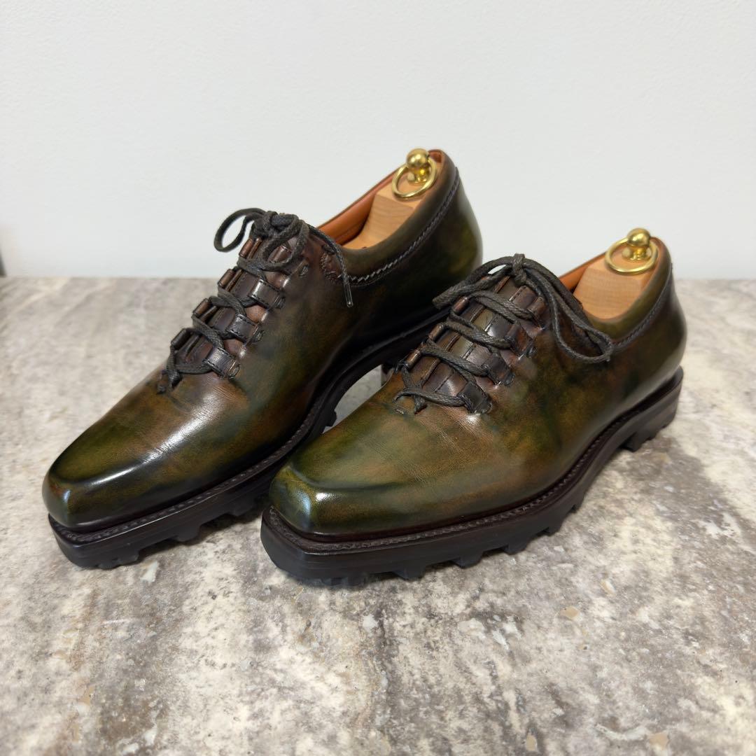 特注 定価36.6万円 ベルルッティ ニューウルティマ パティーヌレザーシューズ