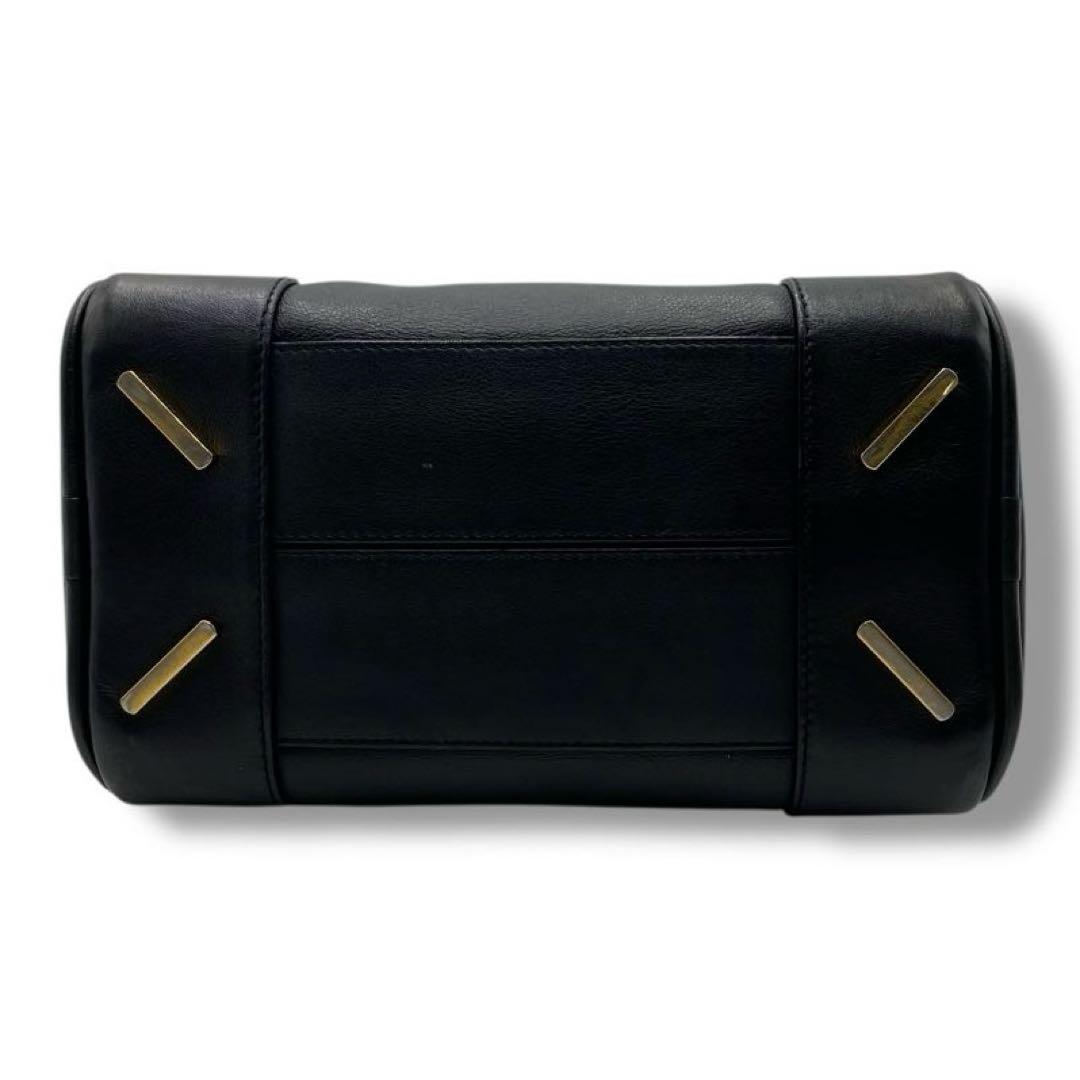 美品 LOEWE ロエベ アマソナ23 アナグラム レザー 2WAY バッグ 黒