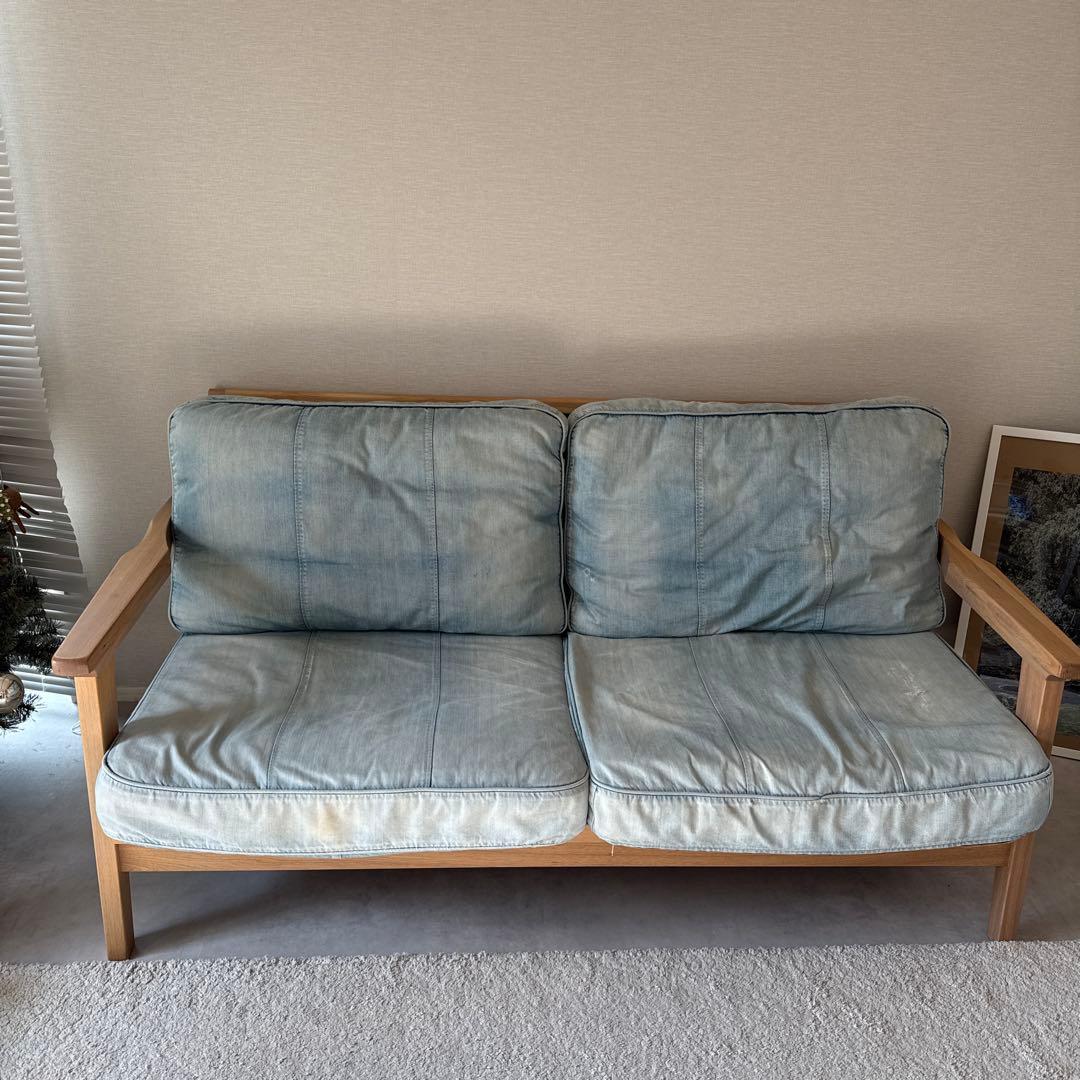 【あと2日！】WTW ダブルティー　TISMO デニムソファ　2人掛け　3人掛け