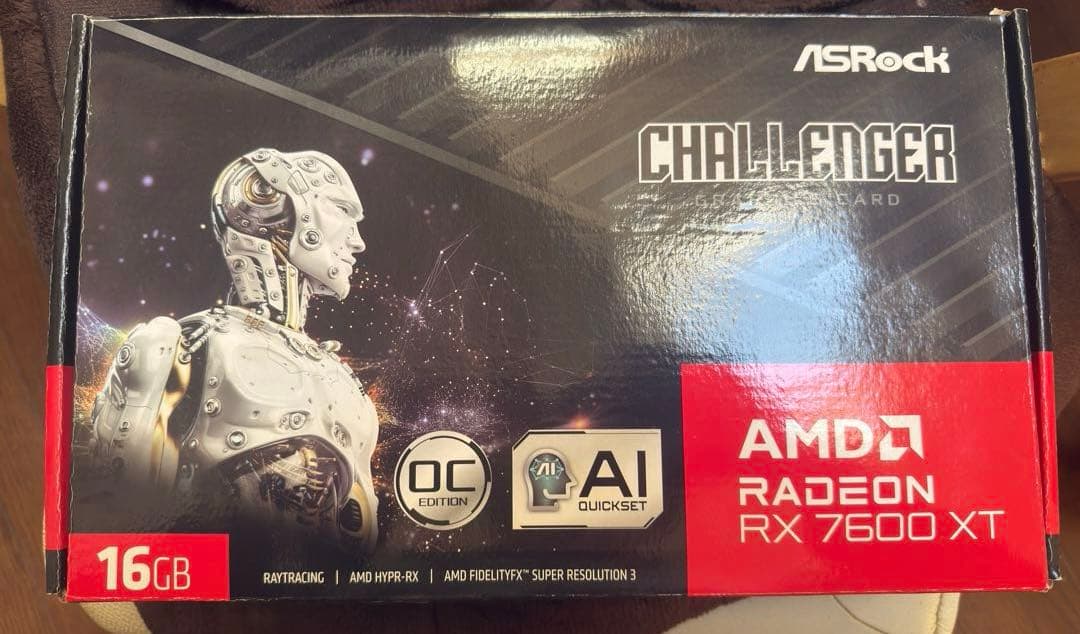グラフィックボード・グラボ・ビデオカード ASRock RX 7600 XT Challenger 16GB
