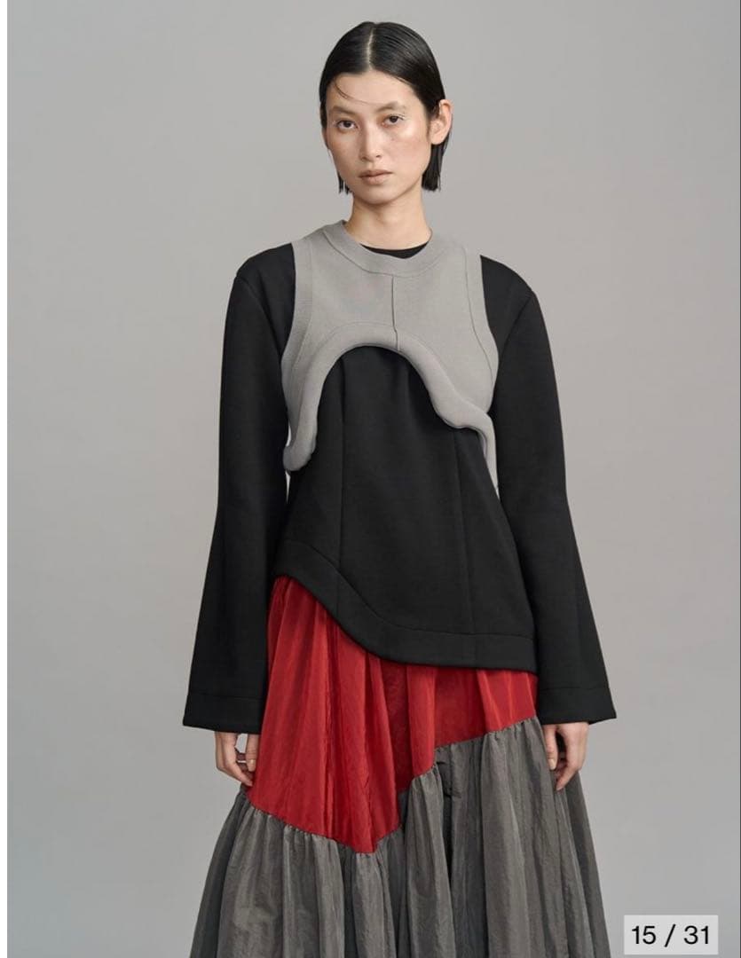 新作！アンスリード UN3D. ギャザースカートドッキングワンピース