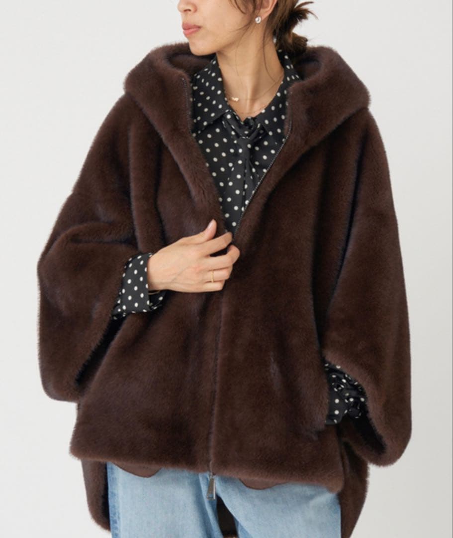 LOU ANDREA/ルーアンドレア ECO FUR BZ エコファーブルゾン