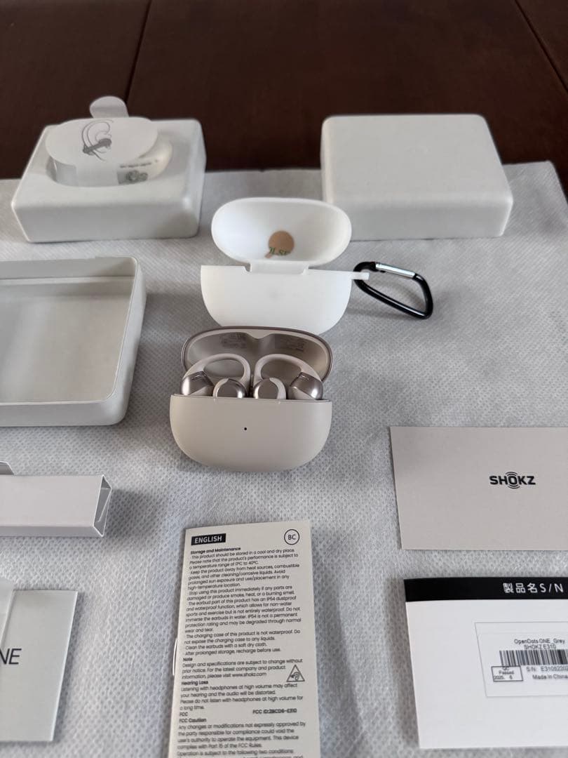 値下【新品】Shokz OpenDots ONE イヤーカフ型ワイヤレスイヤホン