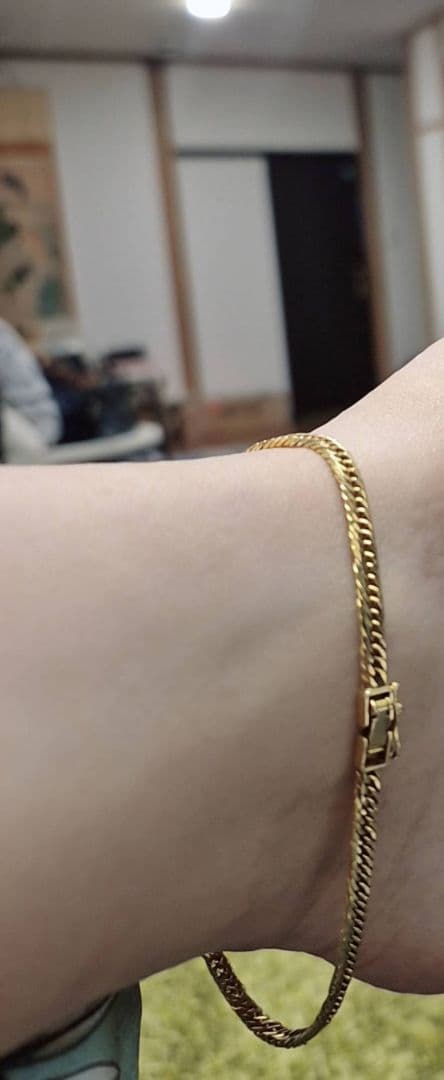 K18 喜平アンクレット １2面トリプルカット 10ｇ 日本製（750)