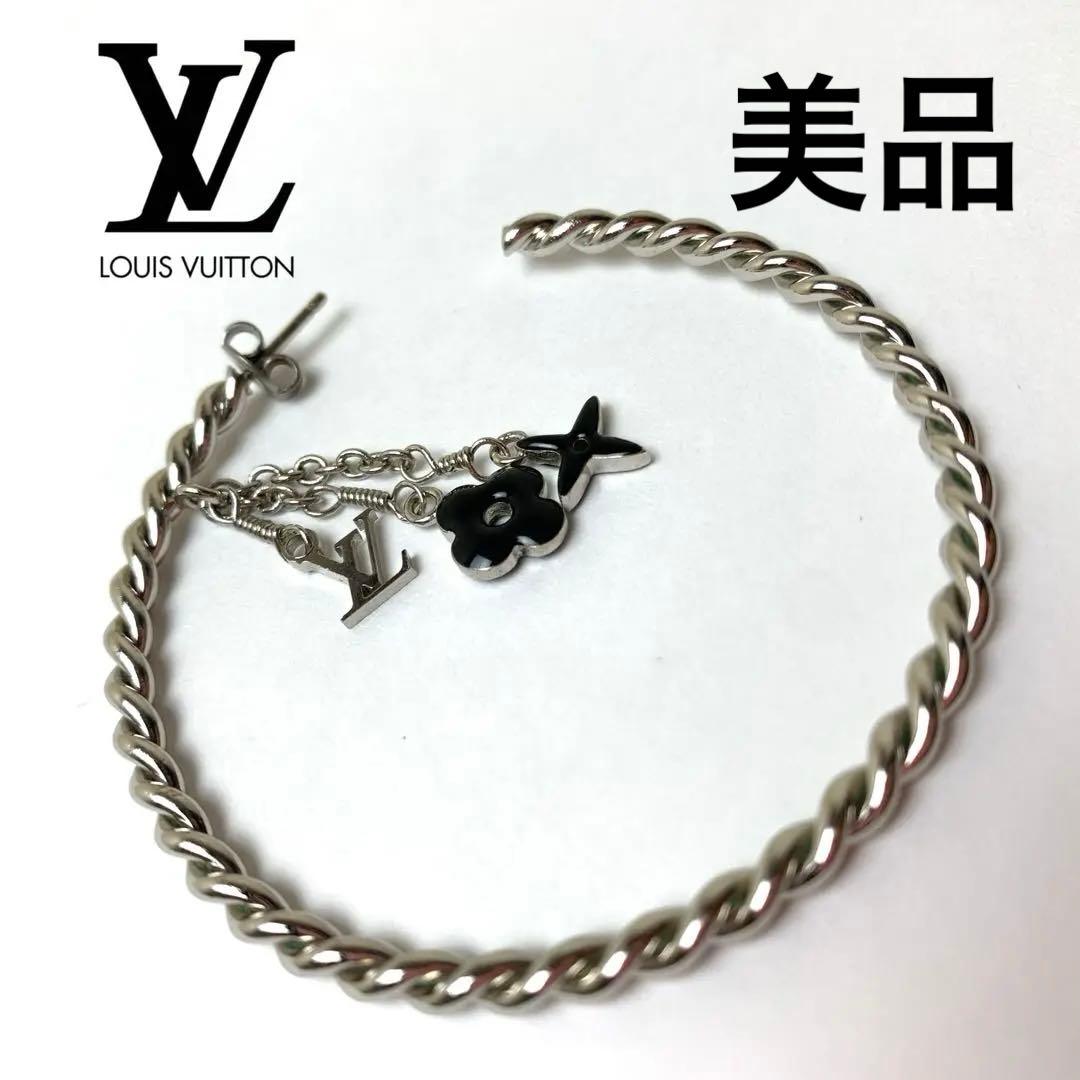 LOUIS VUITTON ピアス　クレオール　フープ　イヤリング　シルバー