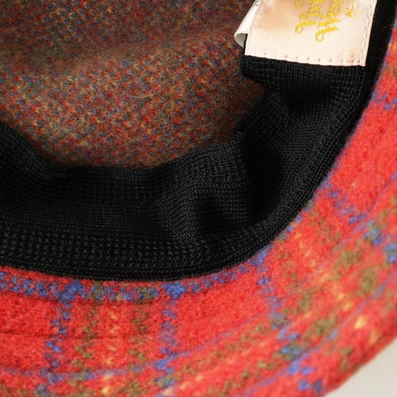 希少＊Vivienne Westwood チェック オーブ クロッシェ帽子　赤
