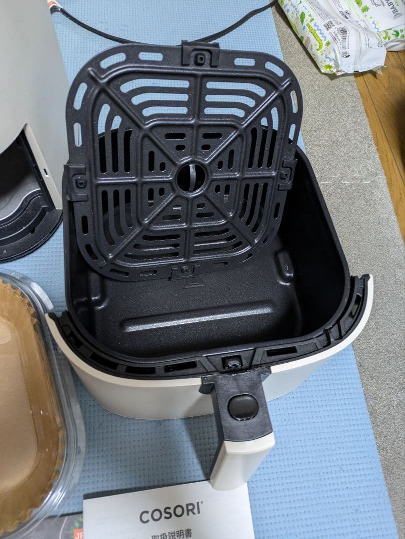COSORIノンフライヤー4.7L クッキングシート（80枚以上）付き