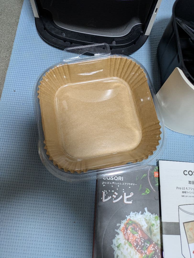 COSORIノンフライヤー4.7L クッキングシート（80枚以上）付き