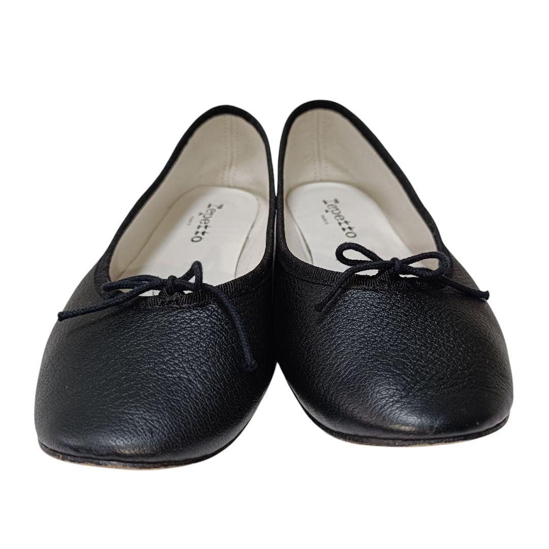 レペット バレエシューズ サンドリオン 24.5cm 本革 フラット リボン 黒