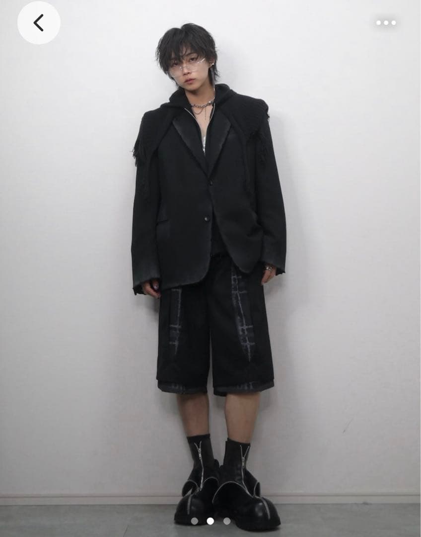 ジャケット・アウター Doublet 25ss dusty tailored jacket black