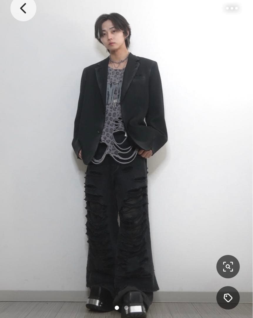 ジャケット・アウター Doublet 25ss dusty tailored jacket black