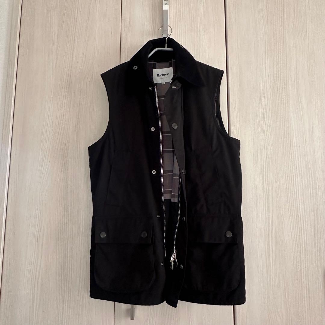 Barbour ブラック ベスト サイズ36
