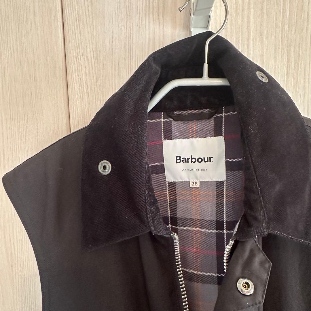 Barbour ブラック ベスト サイズ36