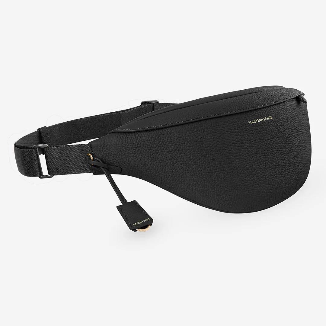 MAISON de SABRÉ ブラックレザー ボディバッグ・ウエストポーチ