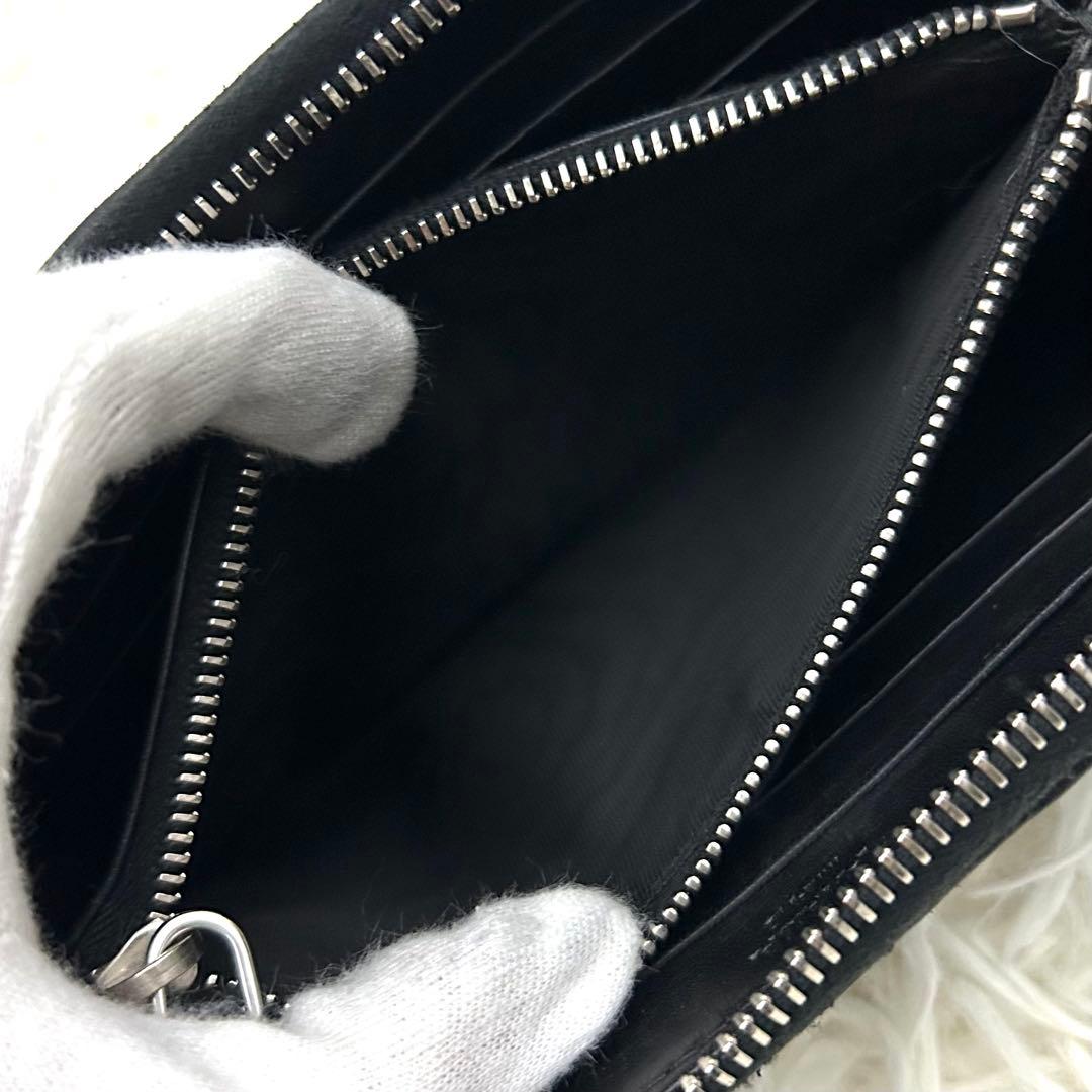 ［美品］PRADA プラダ ラウンドファスナー 長財布 ブラック