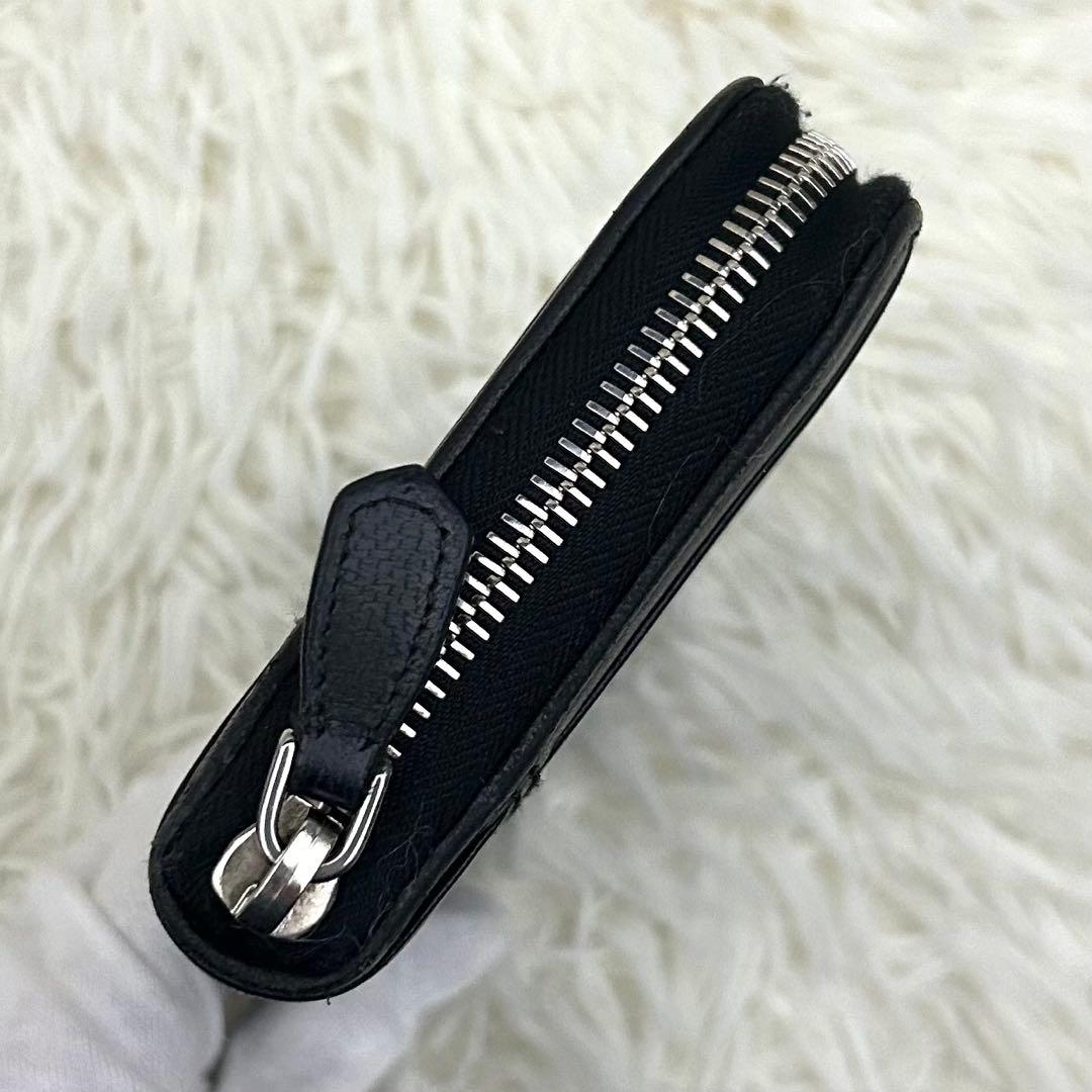 ［美品］PRADA プラダ ラウンドファスナー 長財布 ブラック