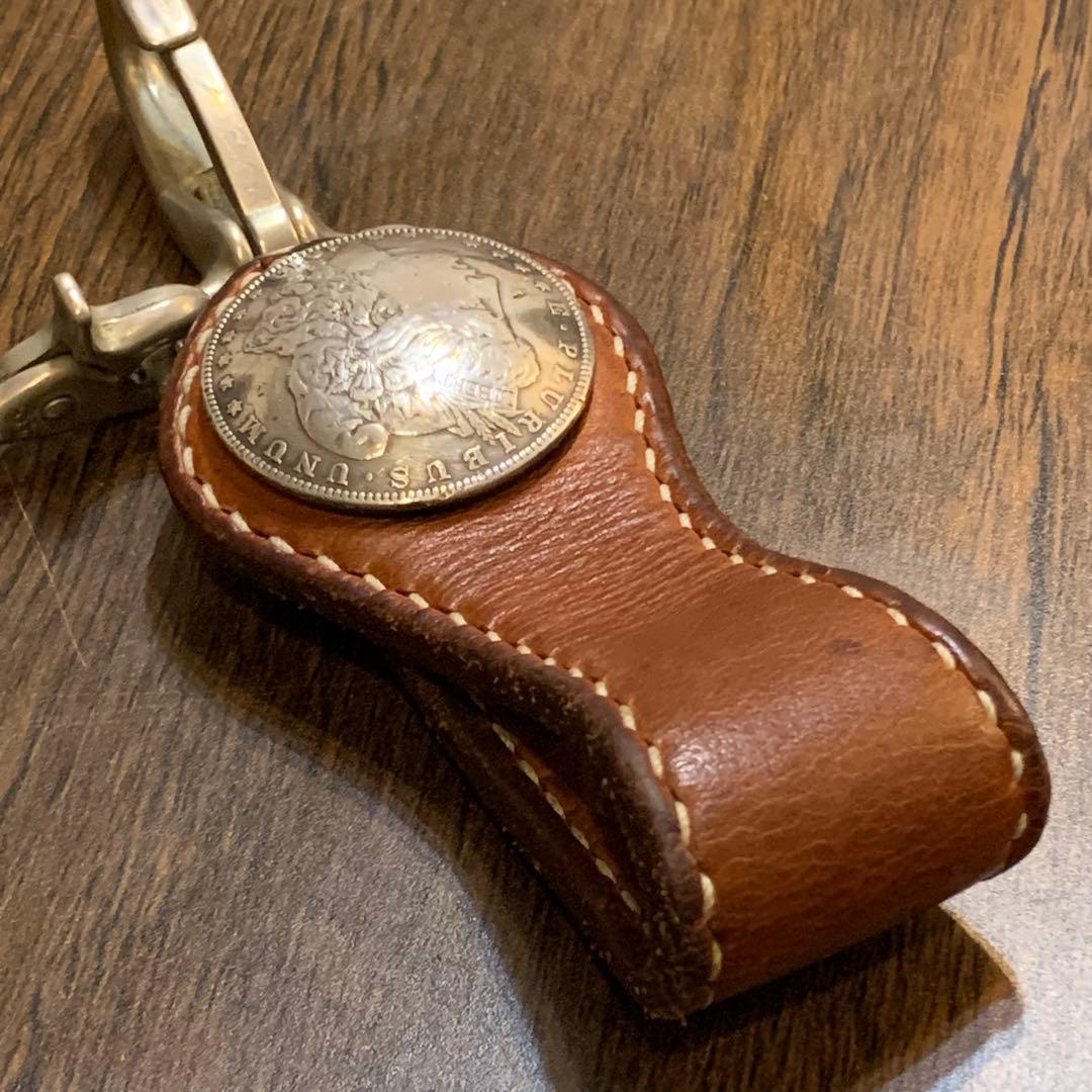 1879年本物モルガンコンチョ付き ベルトループ ウォレットロープ