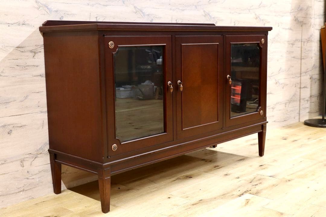 GMHK597○メープル不二家 神戸洋家具 サイドボード リビングボード 収納家