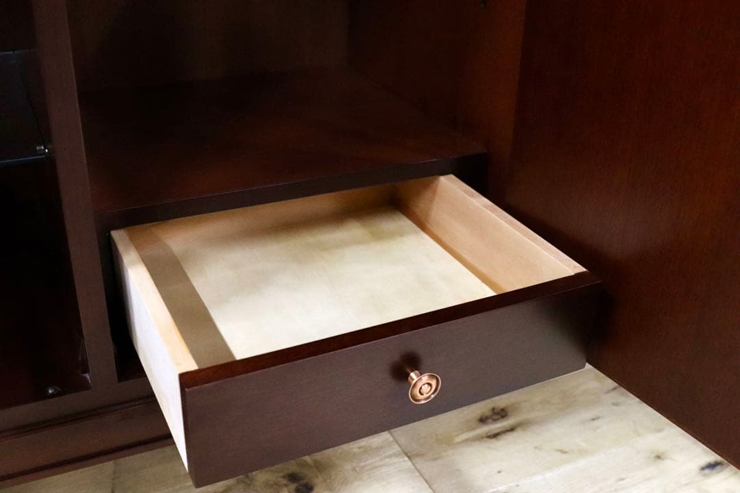 GMHK597○メープル不二家 神戸洋家具 サイドボード リビングボード 収納家