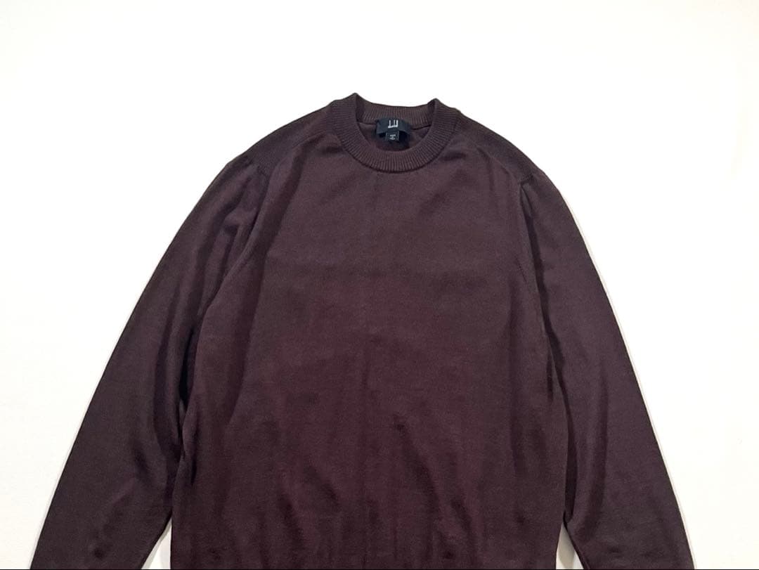 【美品】dunhill　ニット セーター　カシミヤ100%　現行モデル　ロゴ刺繍