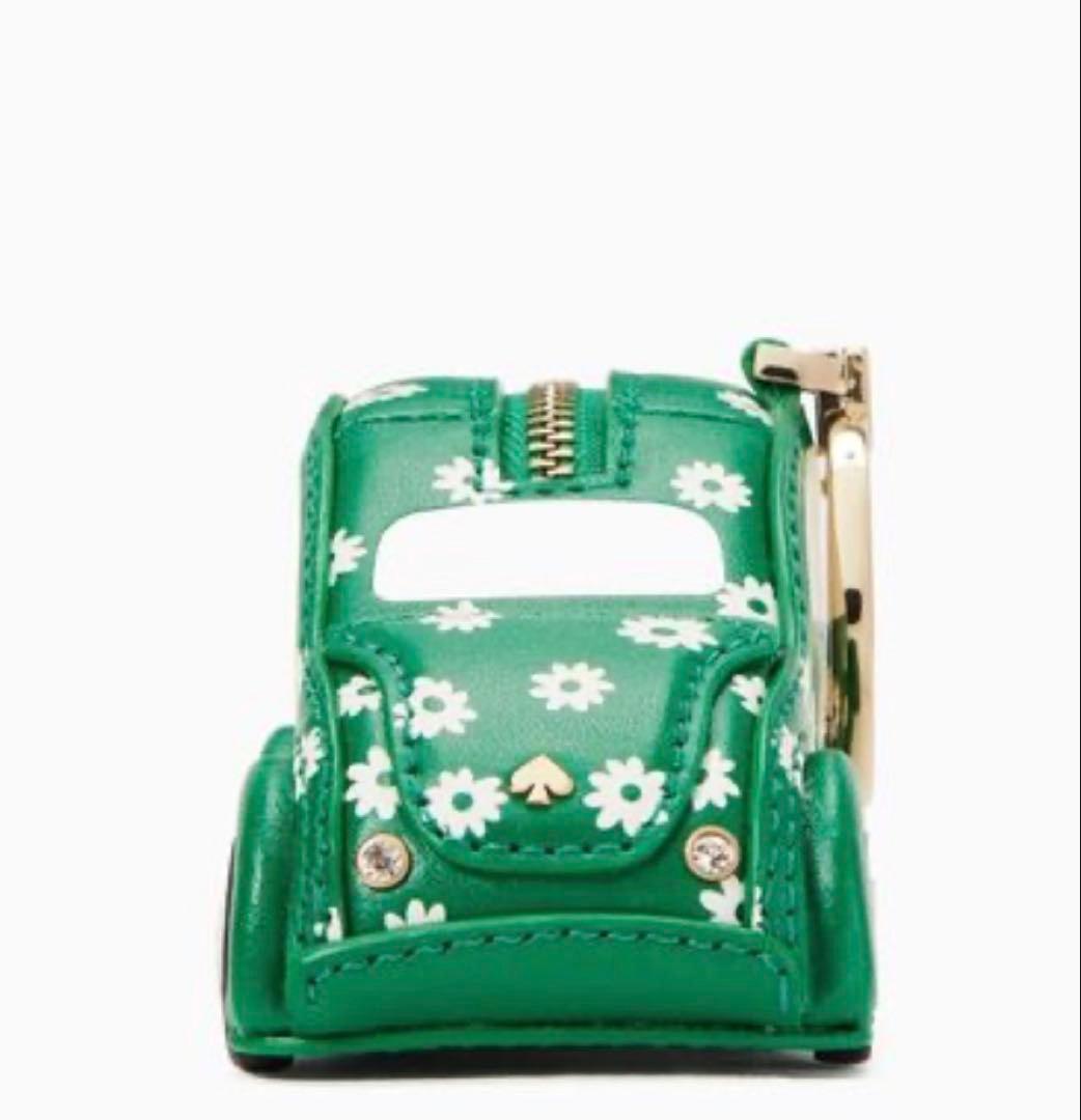 ケイトスペード チャーム　ケース 緑色　新品タグ付き