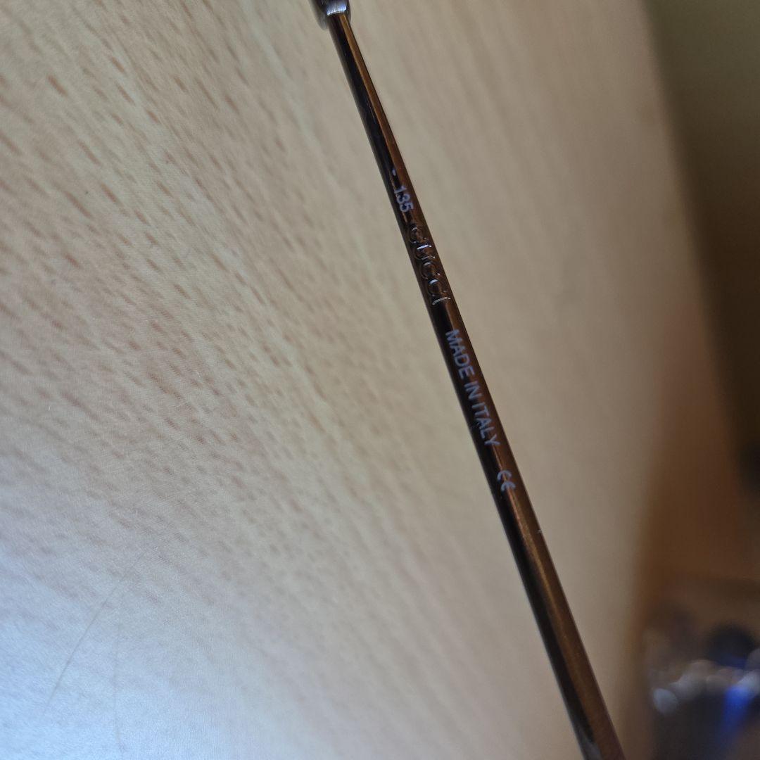 値下げ中　GUCCI ブラウンレンズ メタルサングラス ケース付き