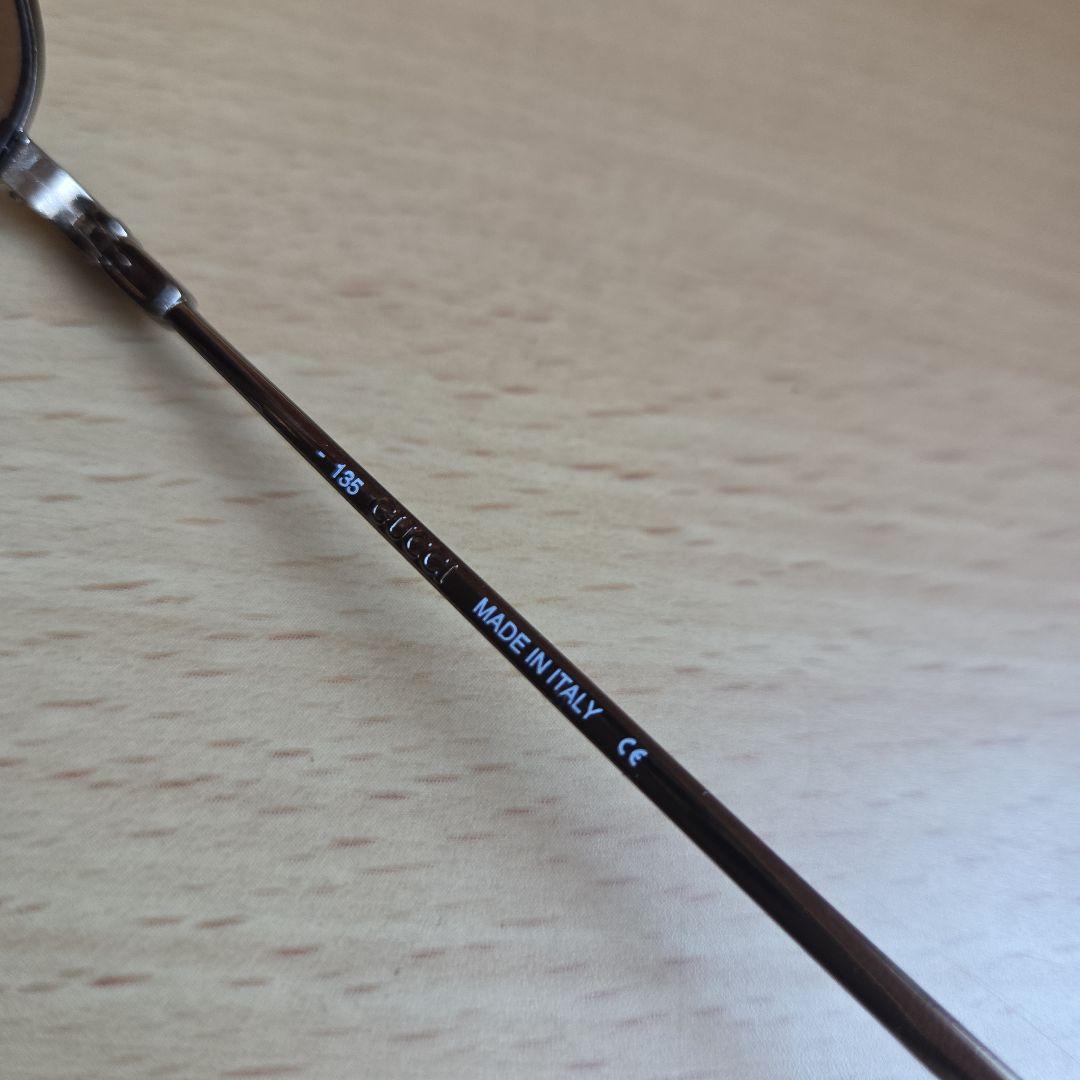 値下げ中　GUCCI ブラウンレンズ メタルサングラス ケース付き