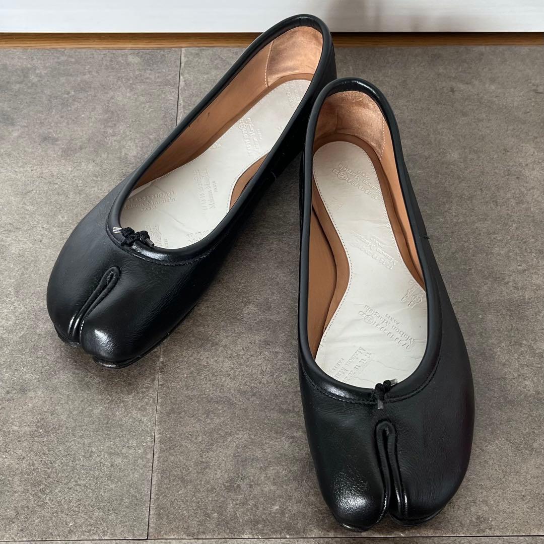 【美品】マルジェラ足袋バレエシューズ ブラック　37