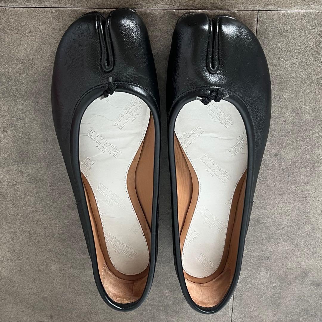 【美品】マルジェラ足袋バレエシューズ ブラック　37