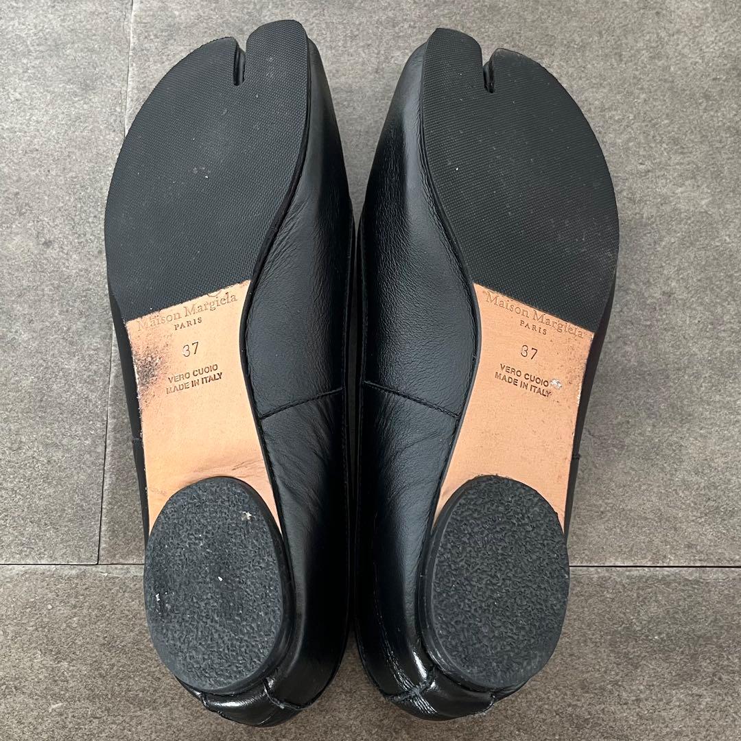 【美品】マルジェラ足袋バレエシューズ ブラック　37