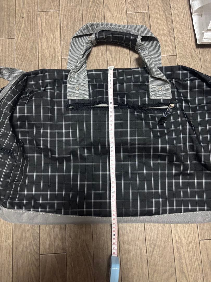 90s PIKO チェック柄 ボストンバッグ 大容量 archive