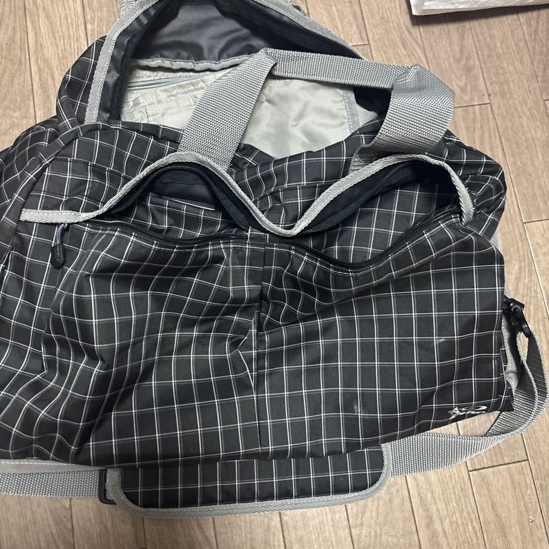 90s PIKO チェック柄 ボストンバッグ 大容量 archive