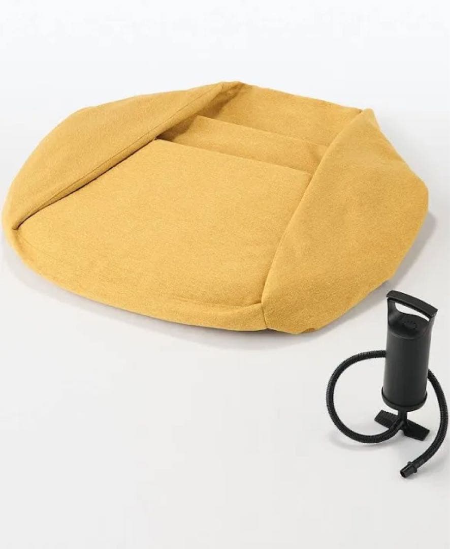 無印良品　空気でできたソファ イエロー