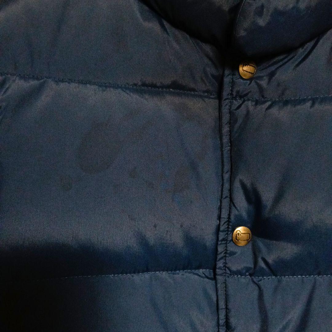 【90s USA製】ウールリッチ ダウンベスト ナイロン 紺 S