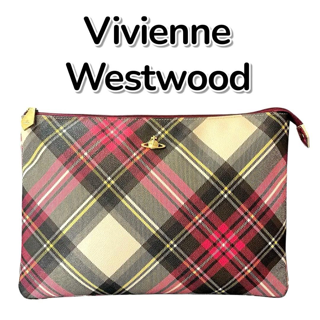 美品 Vivienne Westwood タータンチェック クラッチバッグ