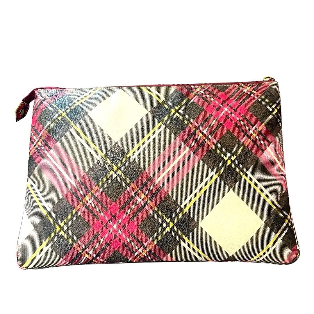 美品 Vivienne Westwood タータンチェック クラッチバッグ
