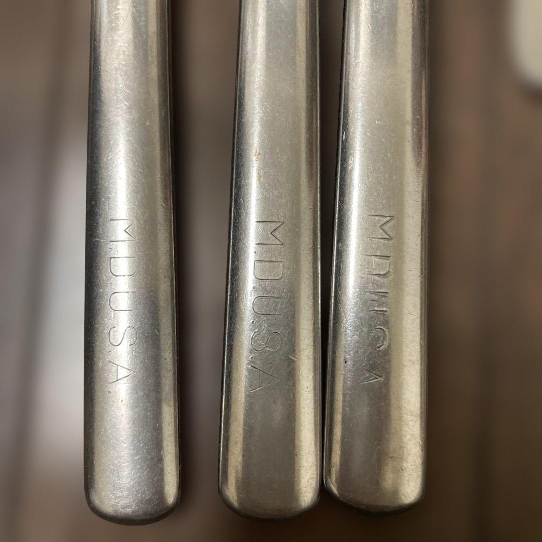 ケンケン様　米軍　カトラリー　ナイフフォークスプーン3セット　大きめスプーン