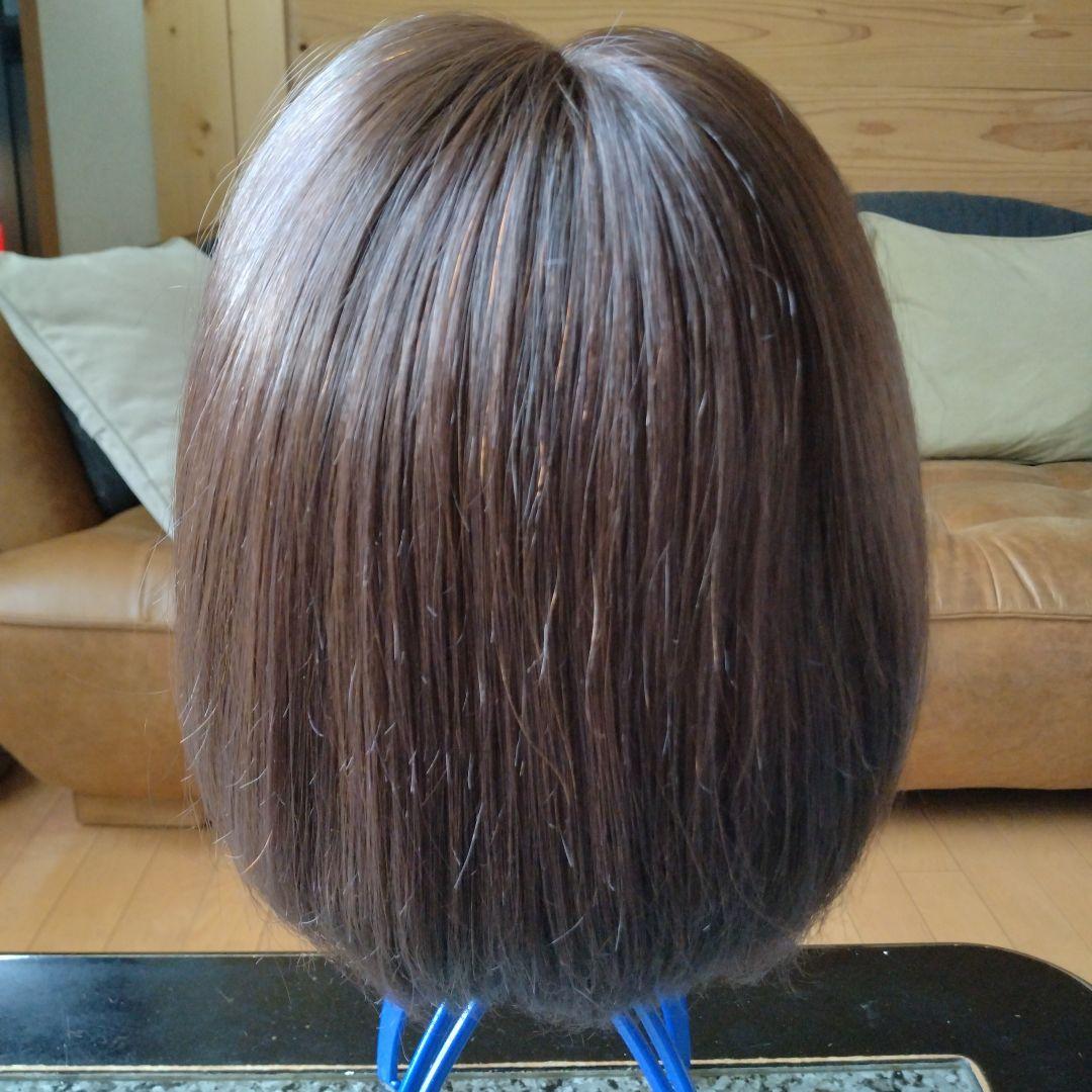 リネアストリア　天使シリーズ　人毛MIX「約束のショート」М　チョコブラウン