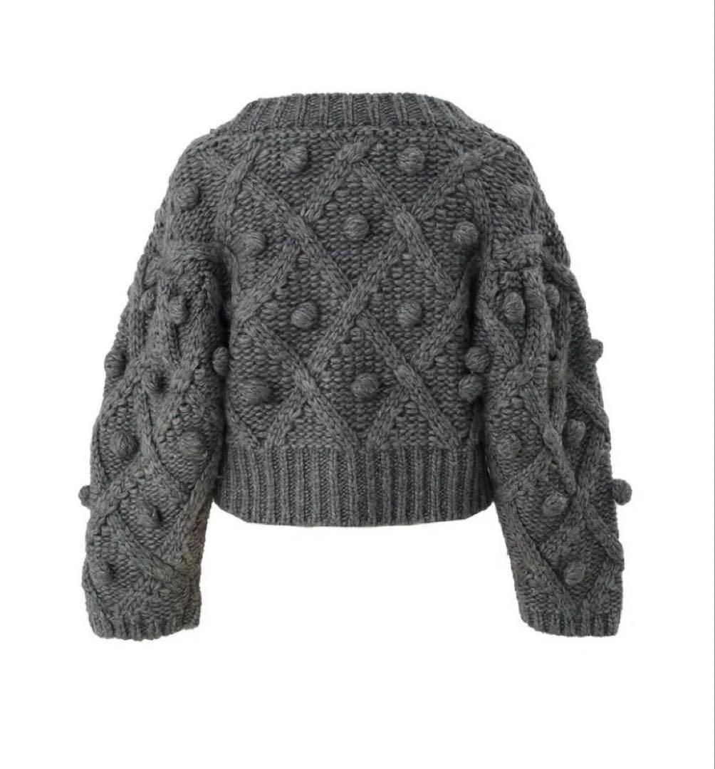 シーニュ cygne 手編みポンポンカーディガン Florent