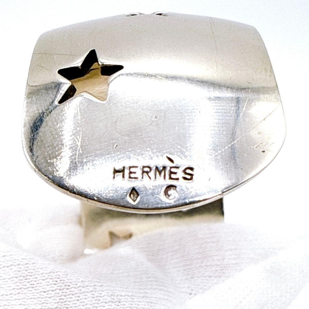 エルメス HERMES ムーンスター バングル シルバー 925 星月モチーフ