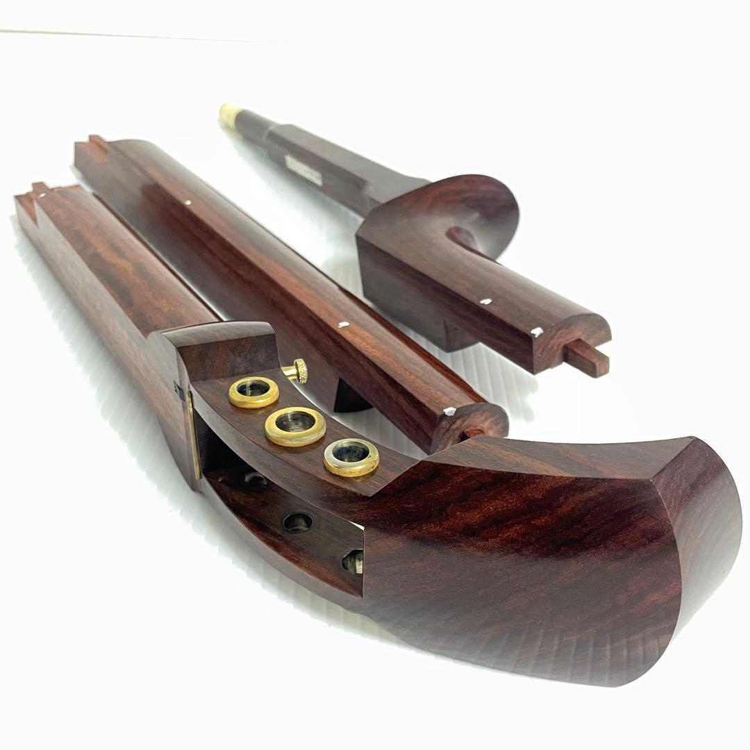 美品 津軽三味線 子持綾杉 GP24 二本溝 紫檀 紅木 糸巻き 即演奏可能