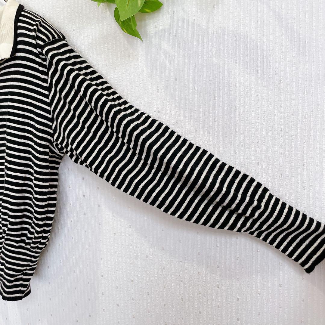 イヴ・サンローラン　ヴィンテージ　ニット　ボーダー ウール100% M 長袖