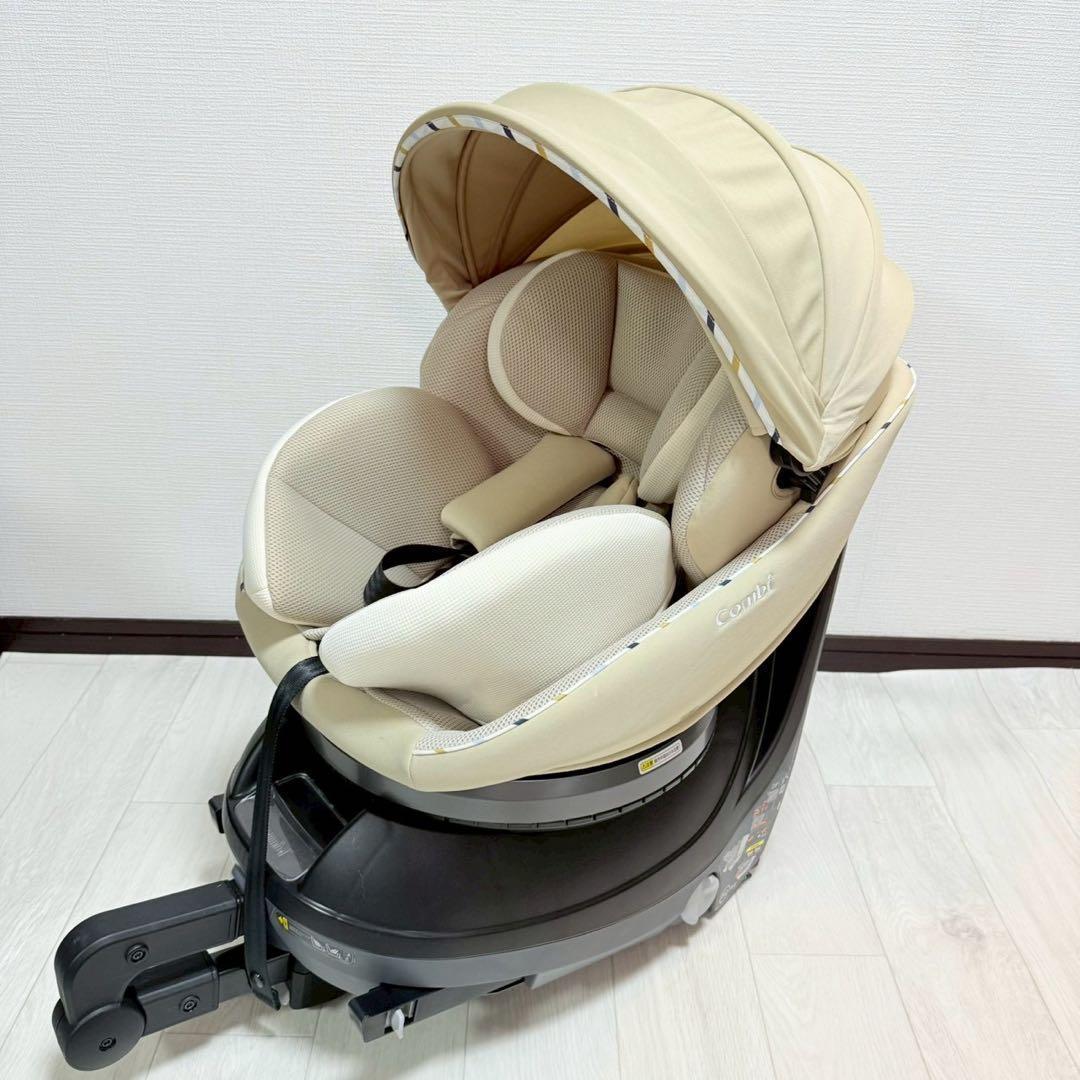【極美品】コンビ クルムーヴスマート JN-570 ベージュ チャイルドシート