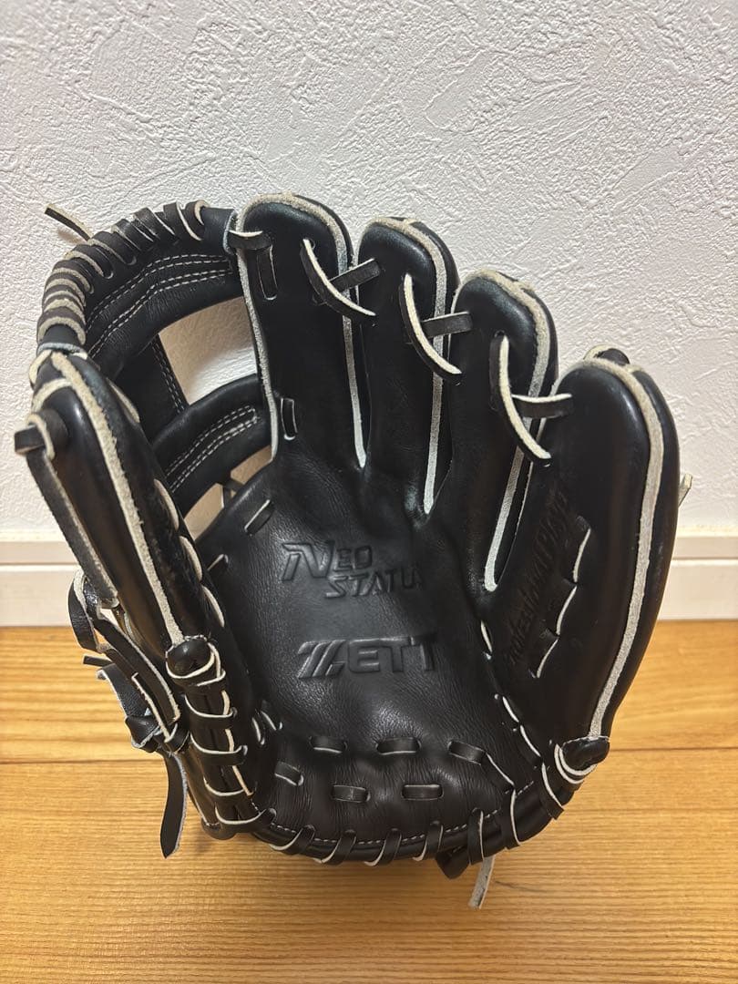 ZETT グローブ 黒　硬式用