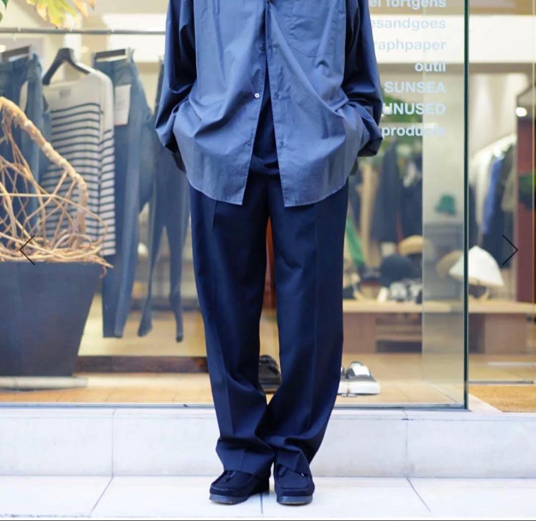 AURALEE LIGHT WOOL MAX GABARDINE スラックス